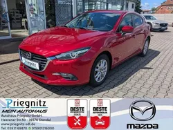 Rot metallic Gebraucht 2018 Mazda 3 Exclusive-Line Limousine | 16.490 € (Fairer Preis)
