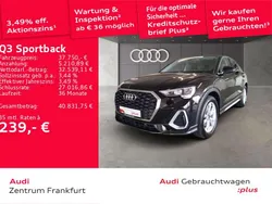 Mythosschwarz metallic Gebraucht 2024 Audi Q3 S-Line SUV | 37.750 € (Guter Preis)