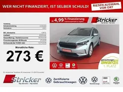 Silber Gebraucht 2021 Skoda Enyaq iV Lodge SUV | 22.949 € (Guter Preis)