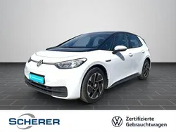 Gletscherweiß metallic schwarz (metallic) Gebraucht 2021 VW ID.3 Pro Performance Kleinwagen | 20.400 € (Fairer Preis)
