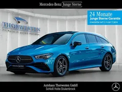 Lack hyperblau Gebraucht 2024 Mercedes CLA200 Shooting Brake AMG Line Premium Kombi | 36.900 € (Etwas zu teuer)