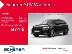 Mythosschwarz metallic Gebraucht 2025 Audi Q7 S-Line SUV | 69.990 € (Fairer Preis)