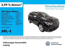 Schwarz Gebraucht 2024 VW Tiguan Allspace R-line SUV | 47.430 € (Etwas zu teuer)