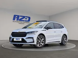 Moonweiss metallic Gebraucht 2022 Skoda Enyaq iV SportLine SUV | 41.777 € (Teuer)