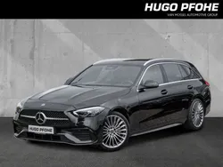 Schwarz Gebraucht 2022 Mercedes C220 AMG line Kombi | 36.450 € (Fairer Preis)