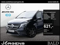 Schwarz obsidianschwarz metallic Gebraucht 2021 Mercedes V250 Avantgarde Van / Kleinbus | 54.890 € (Teuer)