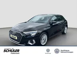 Schwarz (brillantschwarz) Gebraucht 2022 Audi A3 Sportback e-tron Advanced Limousine | 25.935 € (Fairer Preis)