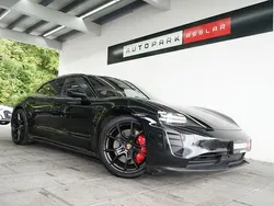 Schwarz Gebraucht 2022 Porsche Taycan Sport Turismo Limousine | 72.880 € (Superpreis)