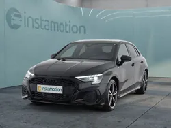 Schwarz Gebraucht 2024 Audi A3 Sportback S-Line Limousine | 38.640 € (Fairer Preis)