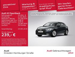 Manhattangrau metallic Gebraucht 2022 Audi A3 Sportback e-tron Performance Kleinwagen | 22.450 € (Fairer Preis)