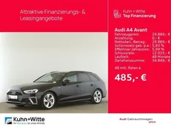 Mythosschwarz metallic Gebraucht 2022 Audi A4 S-Line Kombi | 29.889 € (Fairer Preis)