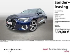 Navarrablau metallic Gebraucht 2024 Audi A3 Sportback Advanced Limousine | 41.990 € (Fairer Preis)