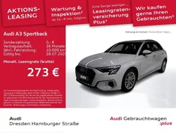 Weiß Gebraucht 2024 Audi A3 Sportback Advanced Limousine | 32.280 € (Fairer Preis)