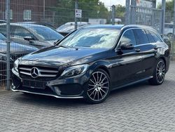 Schwarz Gebraucht 2017 Mercedes C220 AMG line Kombi | 16.900 € (Fairer Preis)