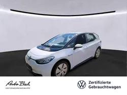 Weiß (gletscherweiß metallic/schwarz) Gebraucht 2021 VW ID.3 Pure Kleinwagen | 20.940 € (Fairer Preis)