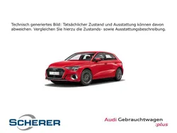 Rot Gebraucht 2021 Audi A3 Sportback Advanced Limousine | 26.990 € (Fairer Preis)