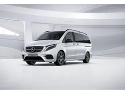 Bergkristallweiss metallic Gebraucht 2021 Mercedes V300 Avantgarde Edition Van / Kleinbus | 61.800 € (Teuer)