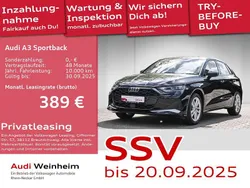 Schwarz Gebraucht 2024 Audi A3 Sportback Limousine | 32.491 € (Fairer Preis)