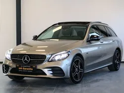 Mojavesilber metalliclack Gebraucht 2021 Mercedes C300e AMG line Kombi | 24.990 €