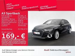 Brillantschwarz Gebraucht 2023 Audi A3 Advanced Plus Limousine | 22.962 € (Superpreis)