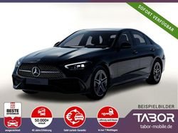 Obsidian schwarz metallic Gebraucht 2024 Mercedes C200 AMG line Limousine | 48.388 €