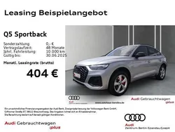 Silber Gebraucht 2024 Audi Q5 Sportback S-Line SUV | 49.786 € (Guter Preis)