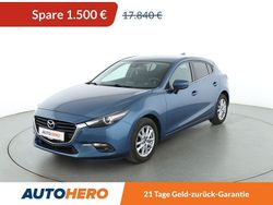 Blau Gebraucht 2018 Mazda 3 Exclusive-Line Limousine | 16.340 € (Etwas zu teuer)