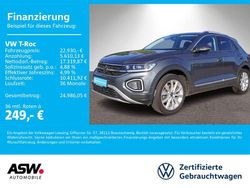 Indiumgrau metallic Gebraucht 2022 VW T-Roc Style SUV | 22.930 € (Fairer Preis)