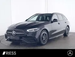 Metalliclack obsidianschwarz Gebraucht 2024 Mercedes C220 AMG Kombi | 41.800 € (Fairer Preis)
