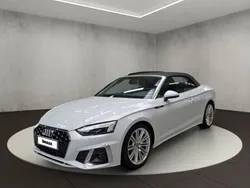 Gletscherweiß metallic/verdeck schwarz Gebraucht 2024 Audi A5 Cabriolet S-Line Cabrio | 64.700 €