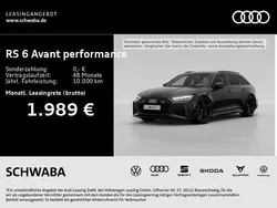 Schwarz Neu 2025 Audi RS6 Performance Kombi | 163.890 € (Teuer)