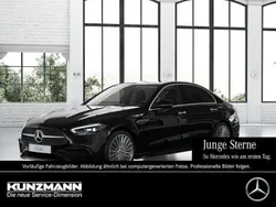 Obsidianschwarz metallic Gebraucht 2024 Mercedes C220 AMG Limousine | 45.700 € (Fairer Preis)