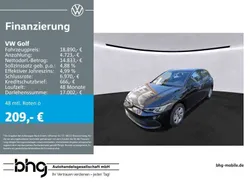Schwarz Gebraucht 2021 VW Golf VIII Life Limousine | 18.890 € (Fairer Preis)