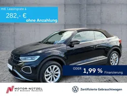 Deep black perleffekt Gebraucht 2024 VW T-Roc Cabriolet Style Cabrio | 25.330 € (Superpreis)
