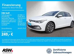 Pure white Gebraucht 2022 VW Golf VIII Active Limousine | 22.960 € (Fairer Preis)