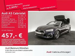 Navarrablau metallic Gebraucht 2021 Audi A5 Cabriolet S-Line Cabrio | 41.765 € (Teuer)