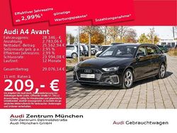 Mythosschwarz metallic Gebraucht 2022 Audi A4 S-Line Kombi | 27.487 € (Superpreis)