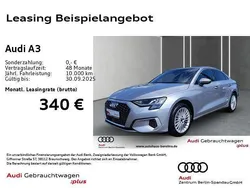 Florettsilber metallic Gebraucht 2024 Audi A3 Advanced Plus Limousine | 28.560 € (Guter Preis)