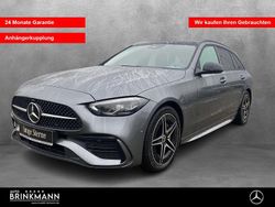 Grau Gebraucht 2021 Mercedes C200 AMG line Limousine | 35.380 € (Etwas zu teuer)