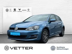 Blau Gebraucht 2017 VW Golf VII Allstar Limousine | 14.949 € (Guter Preis)
