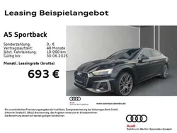 Mythosschwarz metallic Gebraucht 2025 Audi A5 S-Line Coupé | 59.750 € (Fairer Preis)