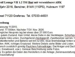 Silber Gebraucht 2015 VW Golf VII LOUNGE Limousine | 9.700 € (Guter Preis)