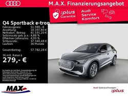 Grau Gebraucht 2025 Audi Q4 Sportback e-tron S-Line SUV | 51.989 €