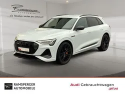 Weiß gletscherweiß metallic metallic Gebraucht 2022 Audi e-tron S-Line SUV | 43.880 € (Teuer)
