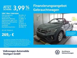 Petroleum blue metallic/schwar Gebraucht 2022 VW T-Roc Cabriolet Cabrio | 32.930 € (Etwas zu teuer)