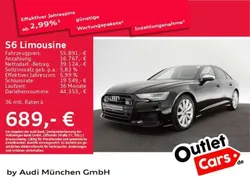 Brillantschwarz Gebraucht 2023 Audi S6 Sport Limousine | 56.879 € (Superpreis)