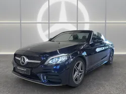 Blau Gebraucht 2018 Mercedes C220 AMG Cabrio | 32.830 € (Fairer Preis)