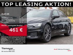 Mythosschwarz metallic Gebraucht 2024 Audi A6 S-Line Limousine | 51.930 € (Teuer)