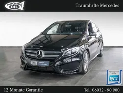 Schwarz (kosmosschwarz metalliclack) Gebraucht 2017 Mercedes B200 AMG line Van / Kleinbus | 17.650 € (Etwas zu teuer)