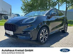 Obsidianschwarz metallic Gebraucht 2022 Ford Puma ST-Line Coupé | 23.880 € (Etwas zu teuer)